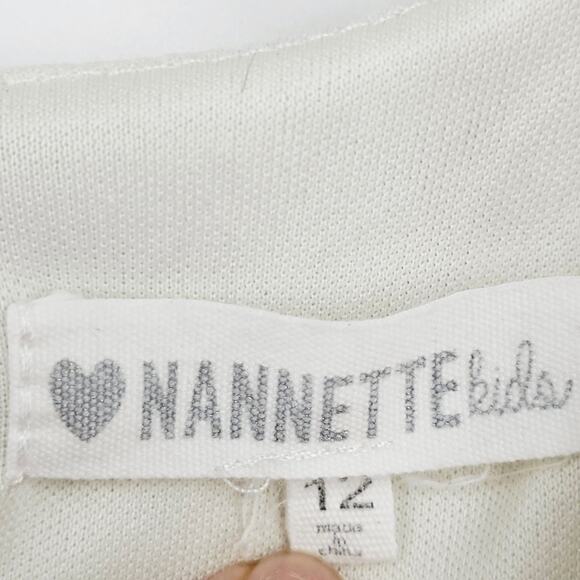 Nannette White Lace & Ruffle Layered Sleeveless Party Dress Girl Size 12 3707 - Picture 3 of 9